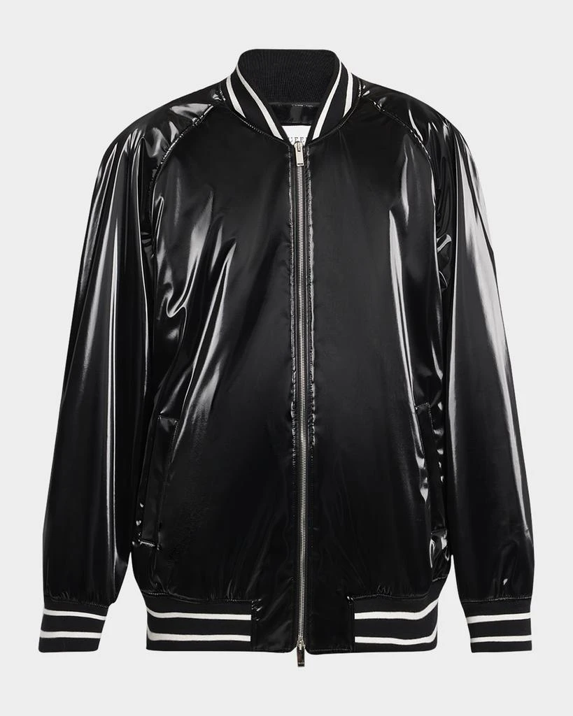 Alexander McQueen Men's Liquid Vinyl Bomber Jacket 1