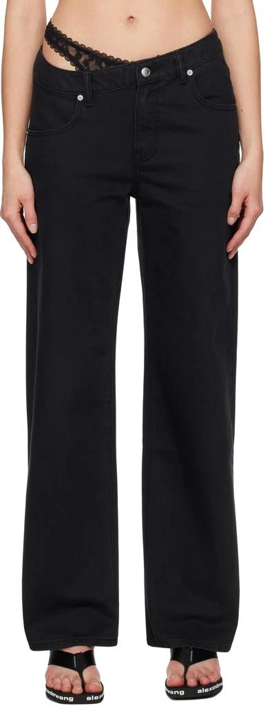 Alexander Wang Black Pre-Styled Denim Jeans