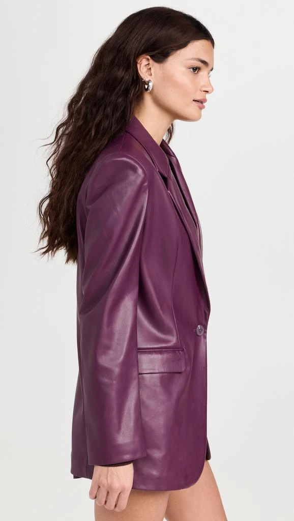 Susana Monaco Faux Leather Boyfriend Jacket 3