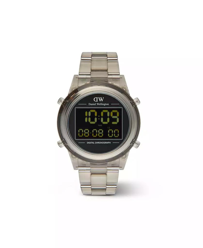Daniel Wellington Men's Chronograph Gray Plastic Watch, 42mm