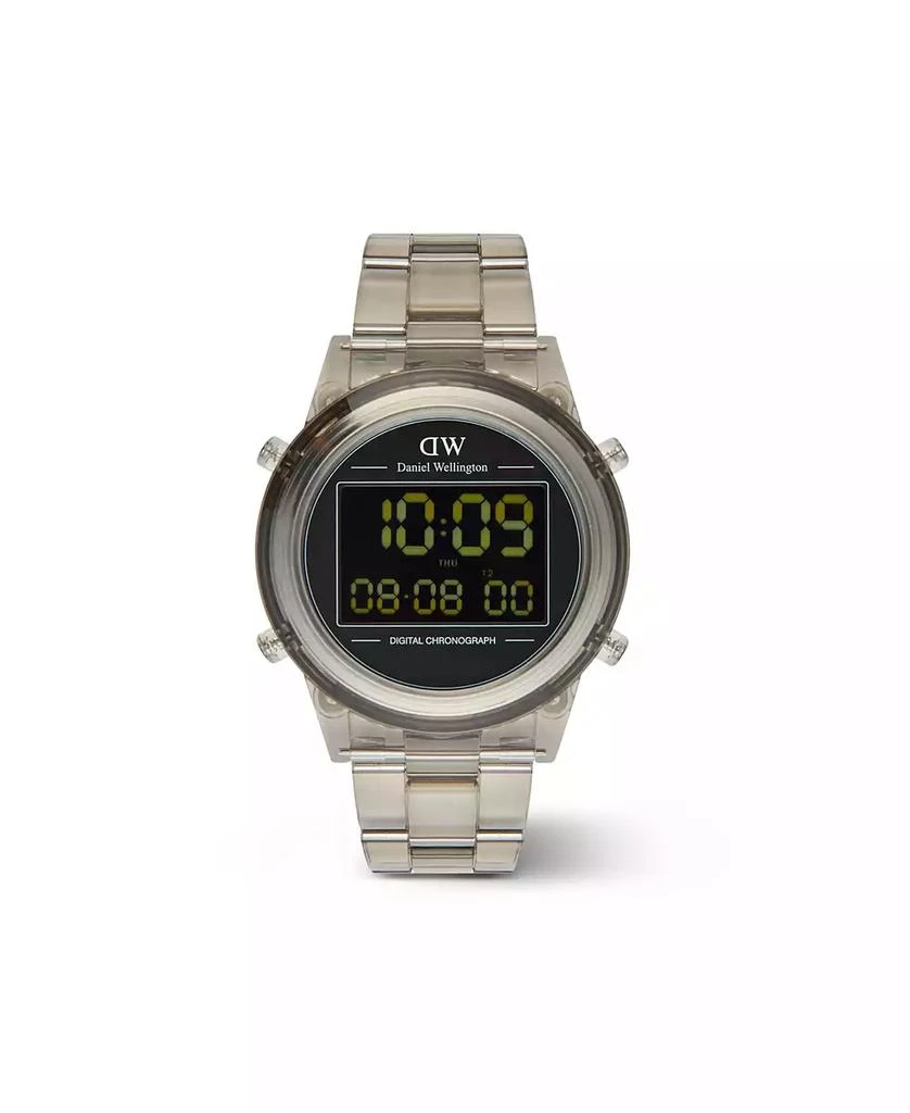 Daniel Wellington Men's Chronograph Gray Plastic Watch, 42mm 1