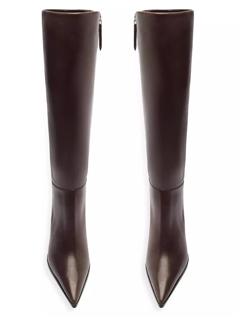 Schutz Mikki 85MM Block-Heel Leather Boots 10