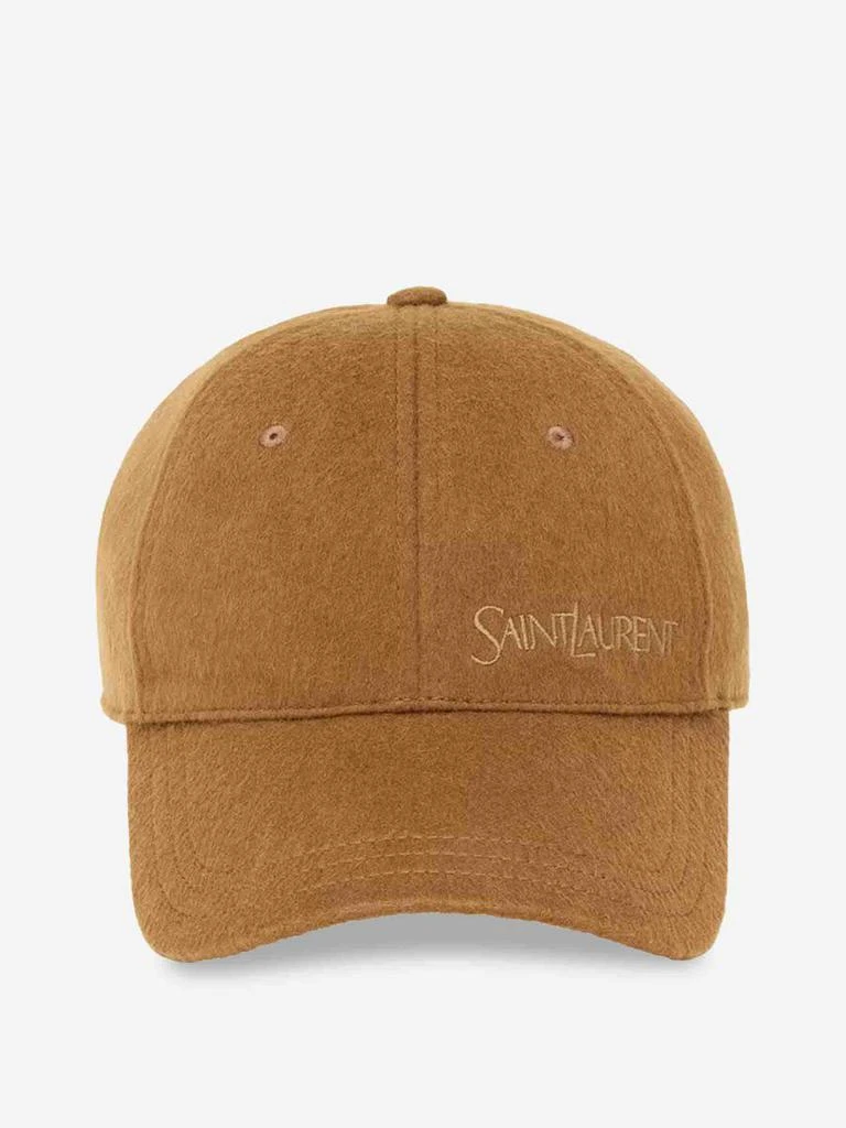 Saint Laurent Cassandre Leather Cap – On Sale Now with Up to  display picture 1