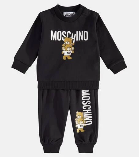 Moschino Baby cotton sweatshirt and pants set 2