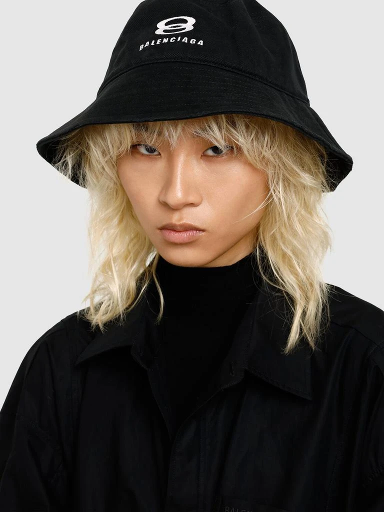 Balenciaga Cotton Drill Bucket Hat 1