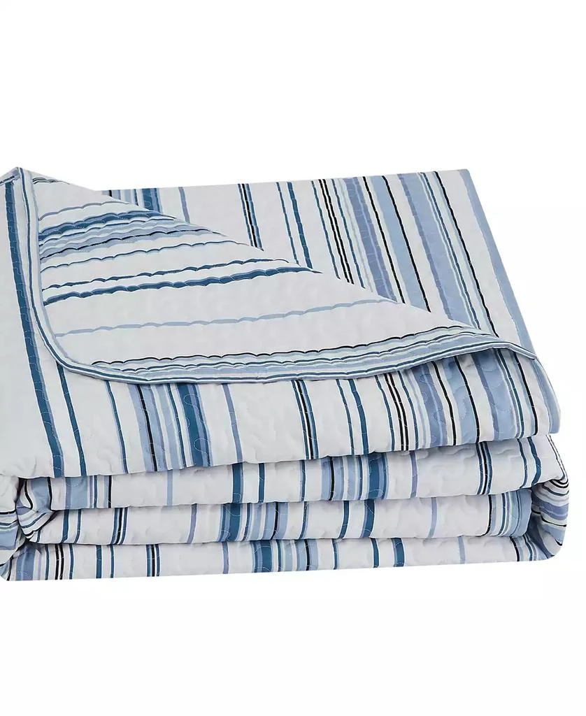 SOUTHSHORE FINE LINENS Southshore Stripe 3-Pc. Quilt Set 4