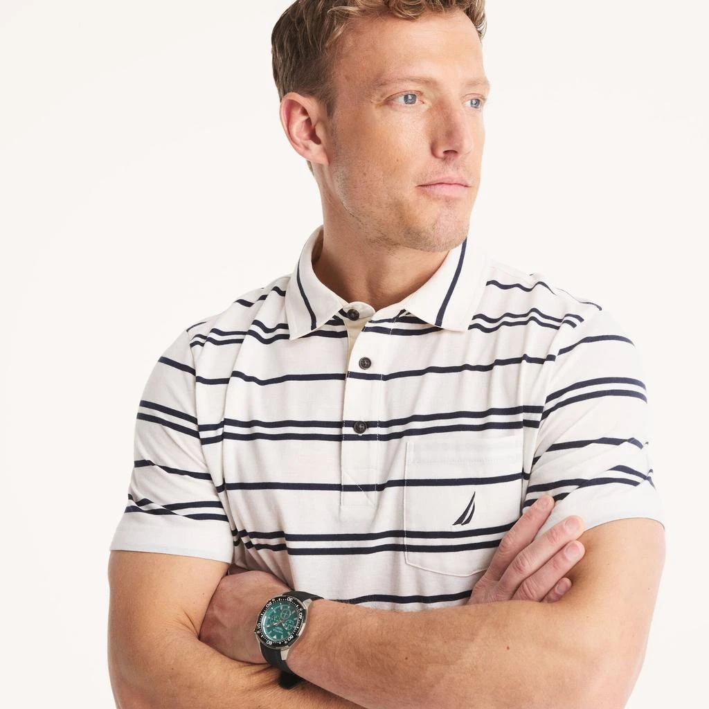 Nautica Mens Classic Fit Striped Polo 3