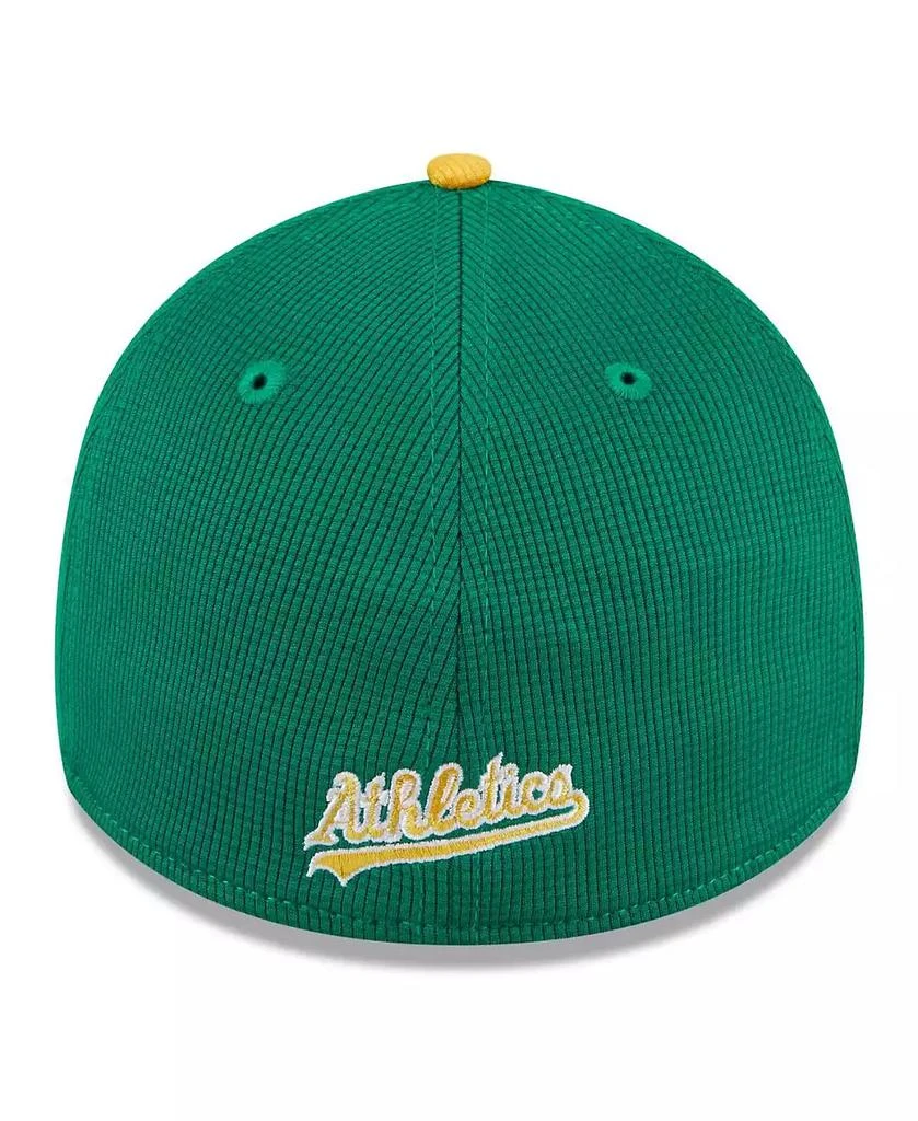 New Era Men's Kelly Green Oakland Athletics 2024 Batting Practice 39THIRTY Flex Hat 4