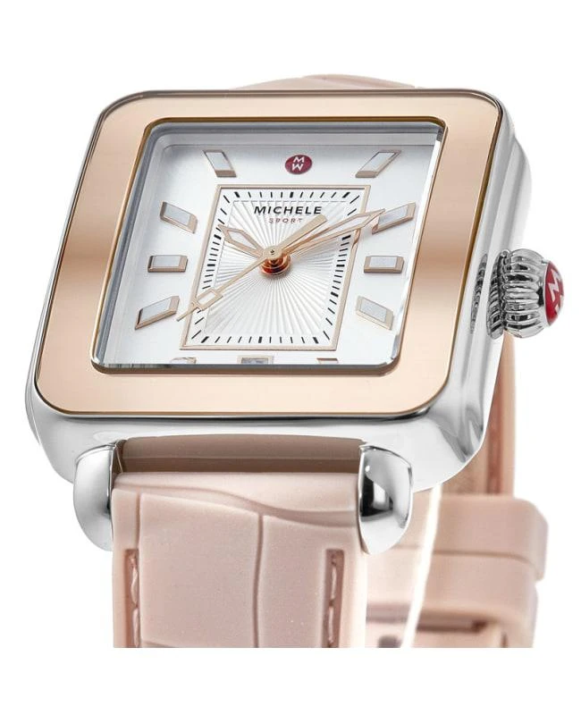 Michele Michele Deco Sport White Dial Silicone Strap Women's Watch MWW06K000015 2