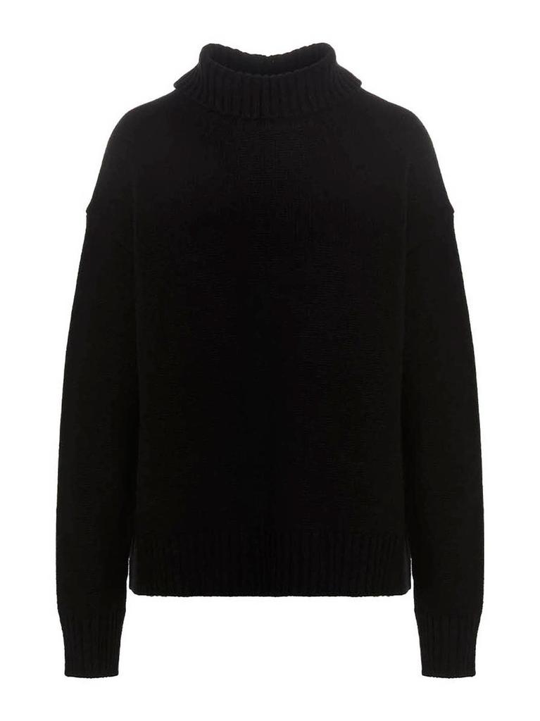 Jil Sander Jil Sander Roll-Neck Knitted Jumper Black DE36 Jil Sander Jil Sander Roll-Neck Knitted Jumper Black DE36