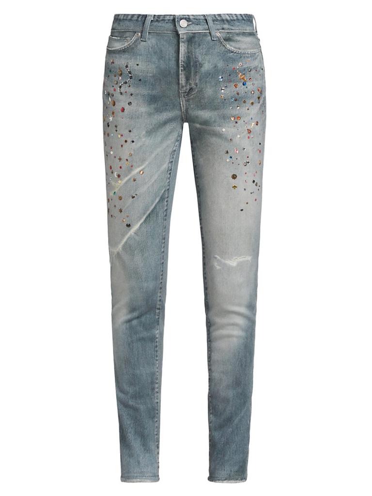 PURPLE BRAND/Twisted Baggy ジーンズ Purple Brand Twisted Coated Baggy Wide Leg Jeans - Pants