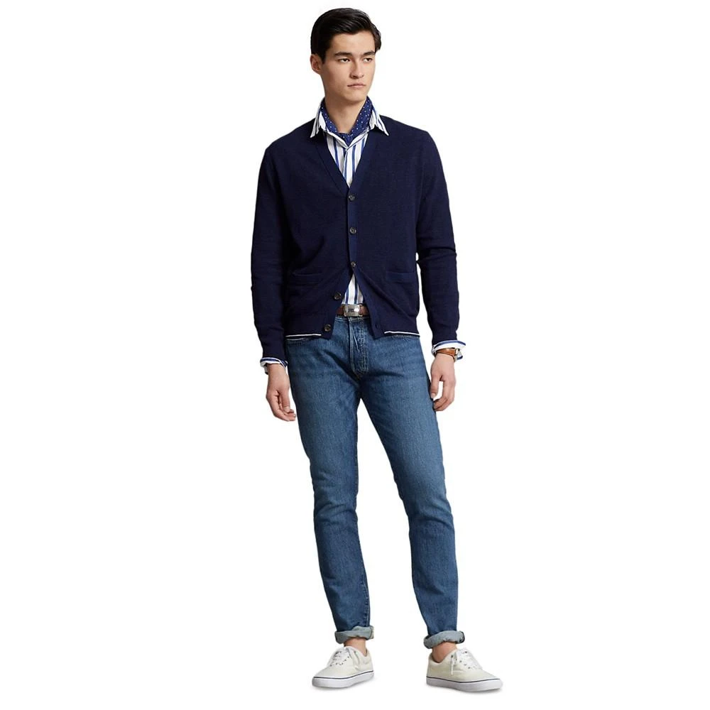 Polo Ralph Lauren Men's Textured Cotton-Linen V-Neck Cardigan 4