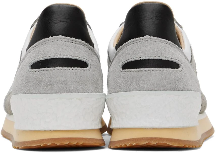 Spalwart White & Gray Dash Low Sneakers 2