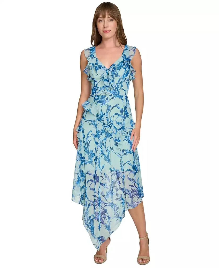 Tommy Hilfiger Women's Provincial Floral Chiffon Dress 1