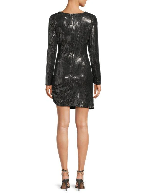 Lea & Viola Sequin Ruched Mini Dress 2