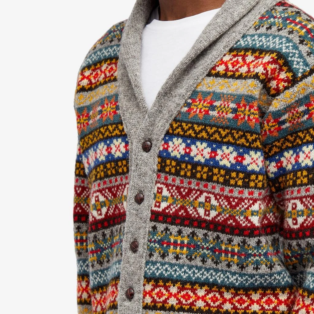 Jamiesons of Shetland Jamieson's of Shetland Fair Isle Shawl Collar Cardigan 5