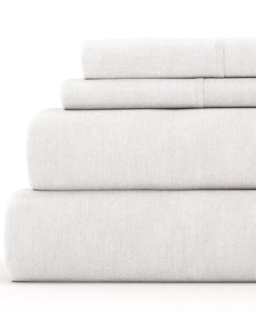 IENJOY HOME 300 Thread Count Linen Rayon From Bamboo Blend Deep Pocket 3-Pc. Sheet Set, Twin 1