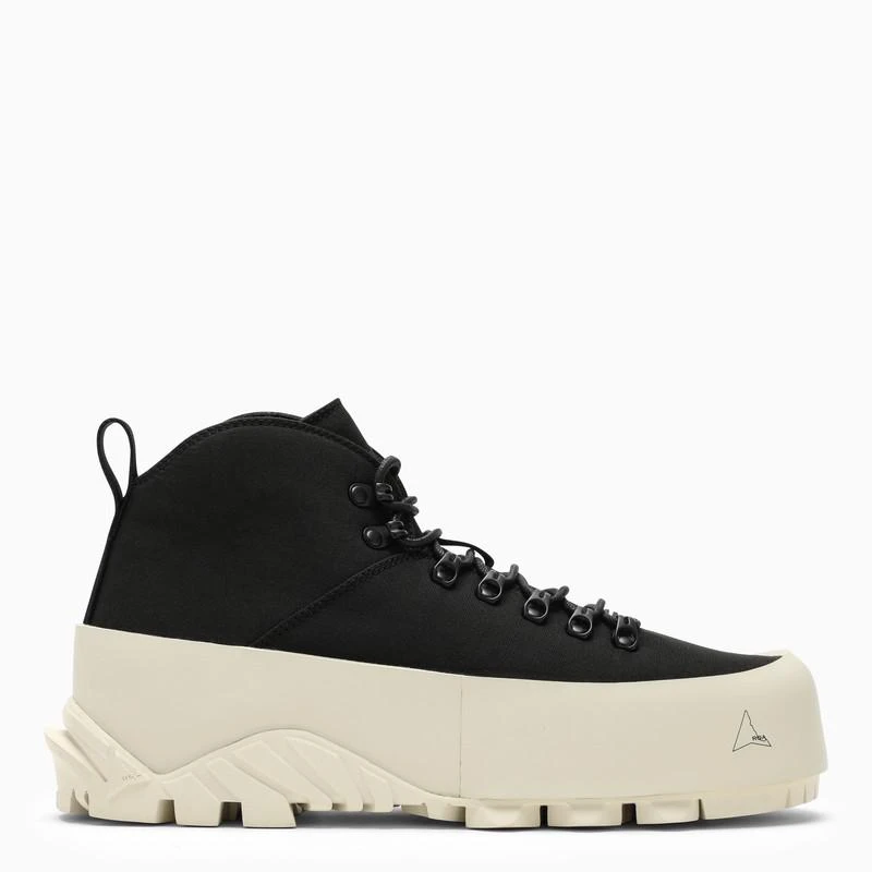 ROA Black canvas medium lace-up 1