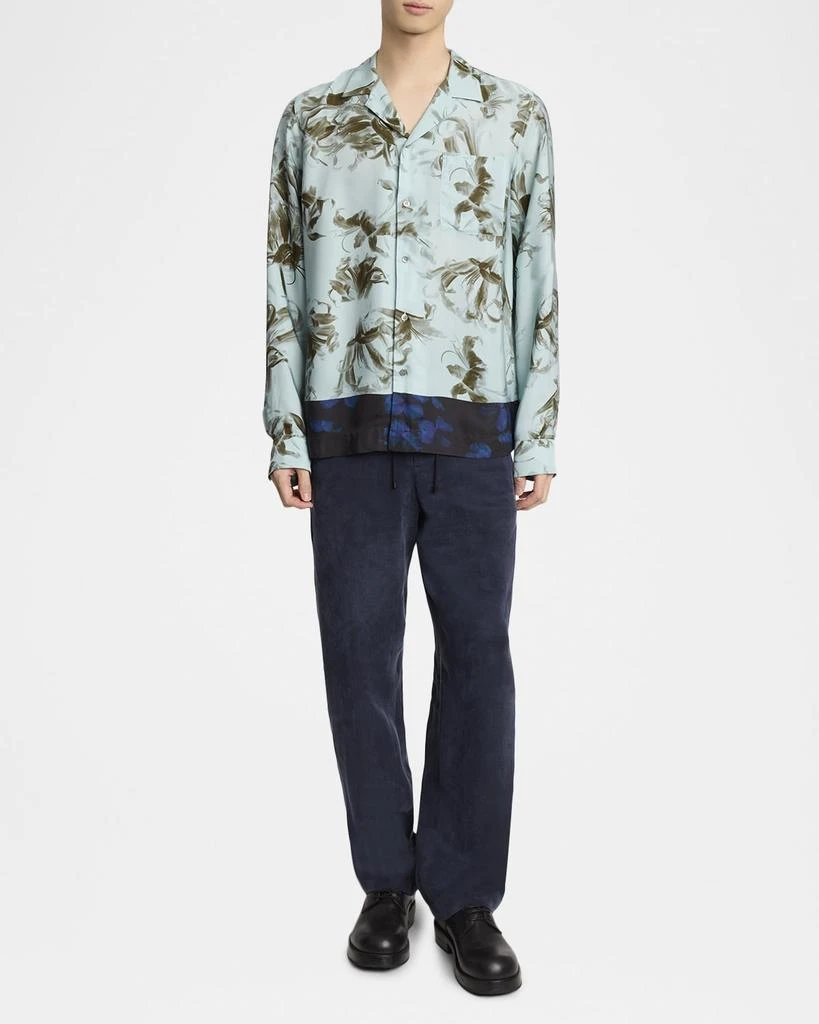 Dries Van Noten Men
s Cartly Floral Contrast-Trim Dress Shirt 2