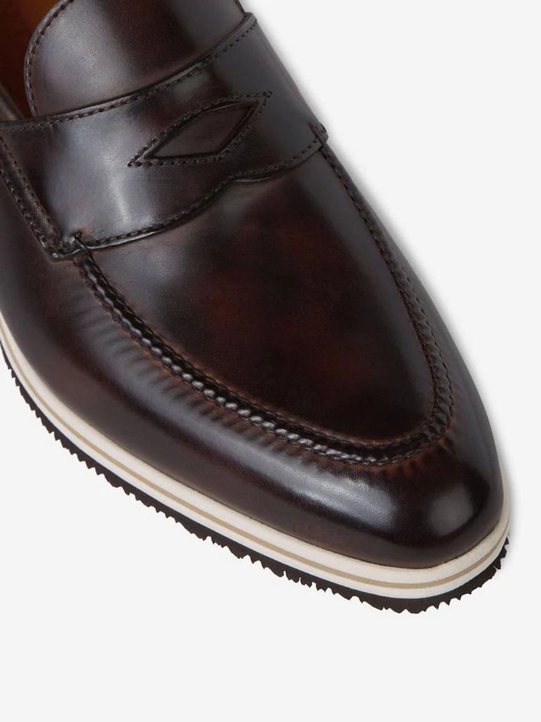 Bontoni Bontoni Constrast Sole Leather Loafers 3
