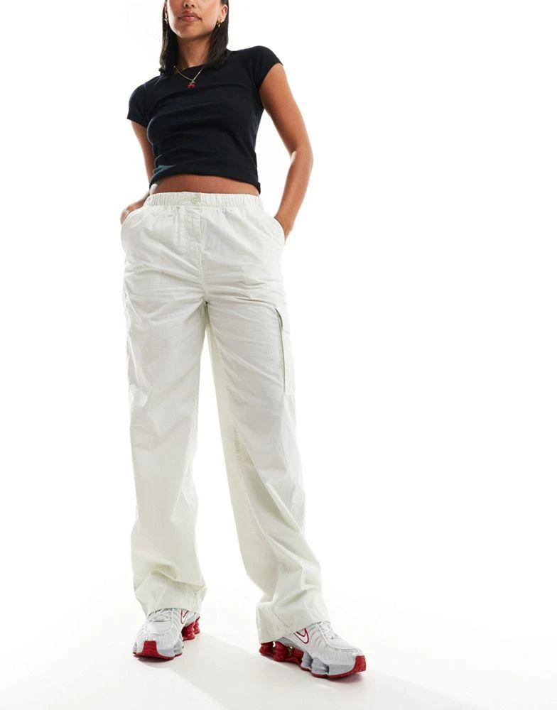 Calvin Klein Calvin Klein Jeans cargo trouser in white 1