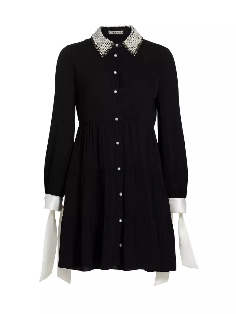 Alice + Olivia Meeko Embellished Minidress 1