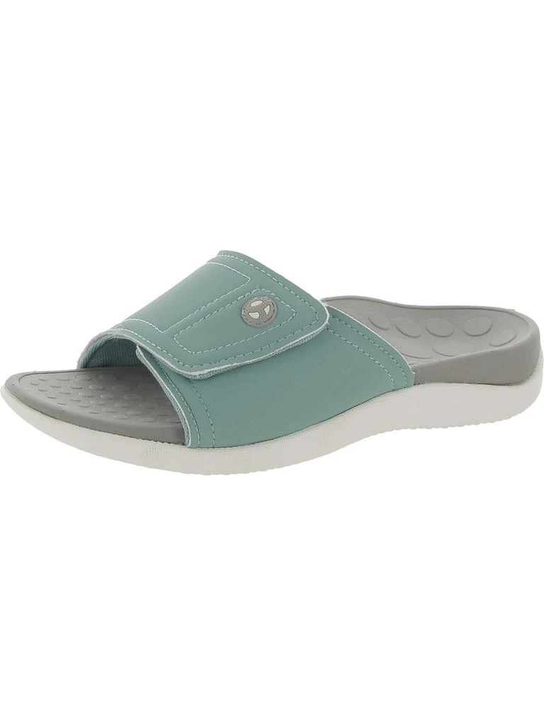 VIONIC 24 Kiwi Mens Faux Leather Slip On Slide Sandals 1