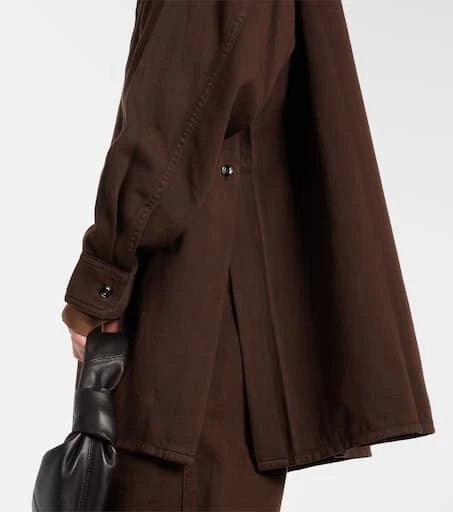 Lemaire Twisted draped denim shirt 5