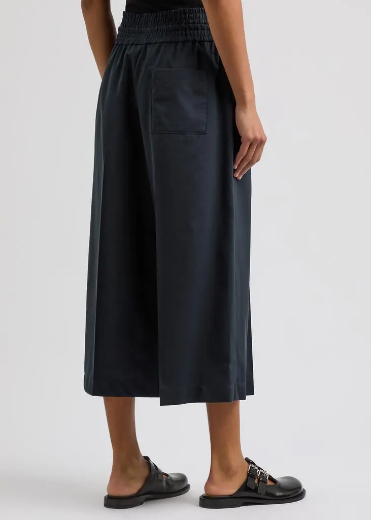 Loewe Cropped wide-leg cotton-blend trousers 3