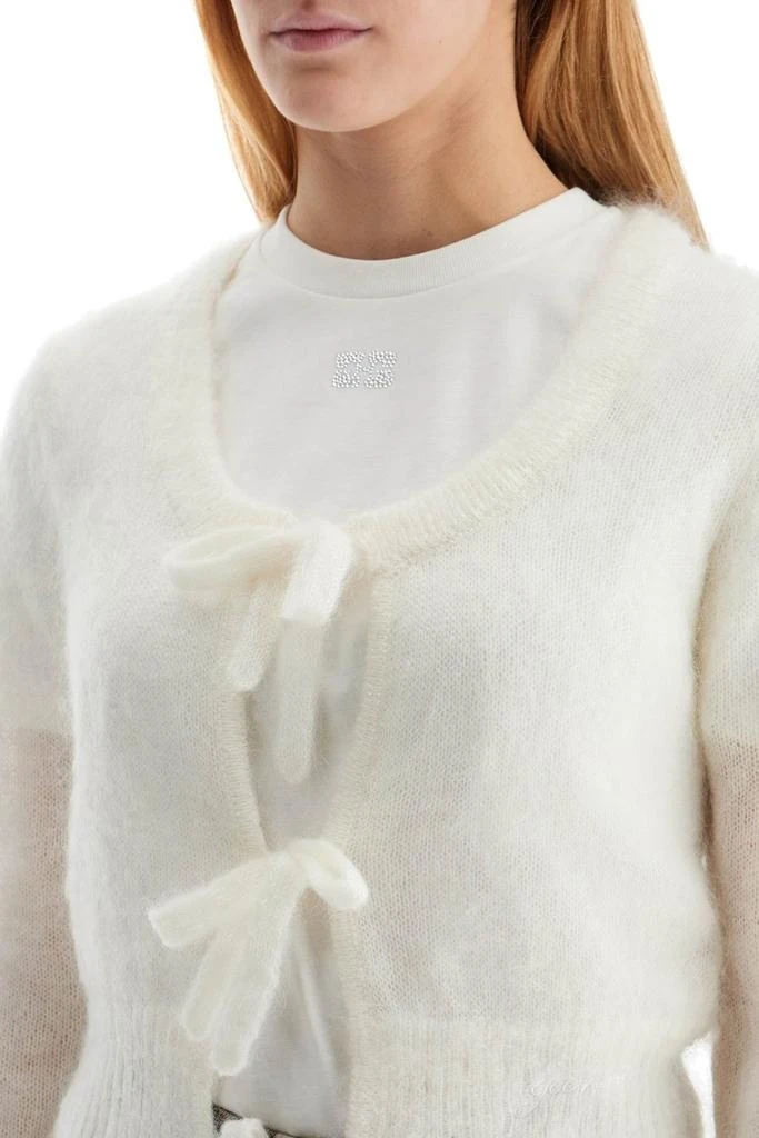 Ganni Ganni Bow-Detailed Knit Cardigan 4