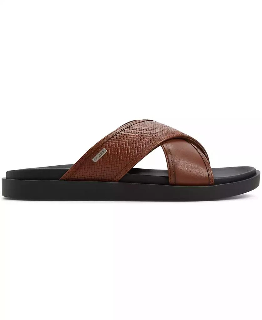 ALDO Men's Mario Leather Slip On Sandals 5