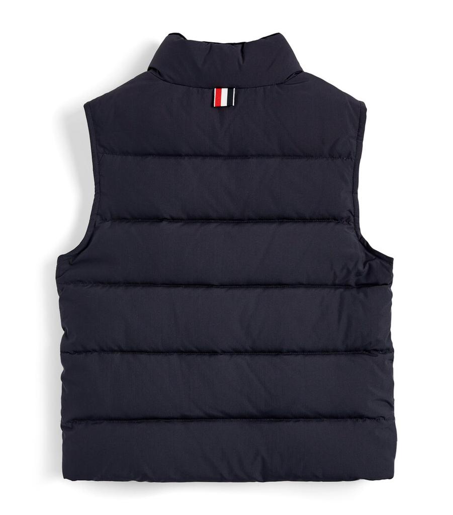 Thom Browne Down 4-Bar Puffer Gilet (2-12 Years)