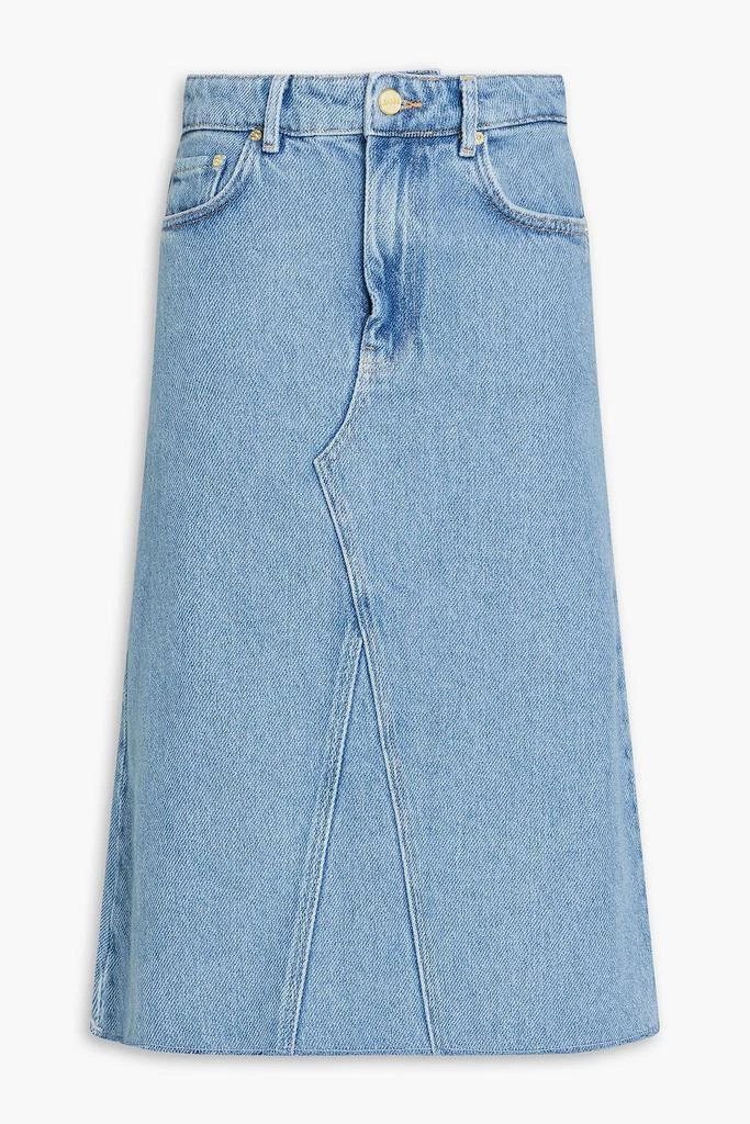 Ganni Frayed denim skirt 1