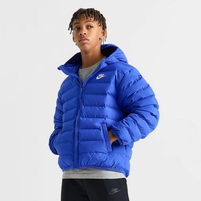 NIKE Kids' Nike Sportswear Lightweight Synthetic Fill Hooded Jacket 3