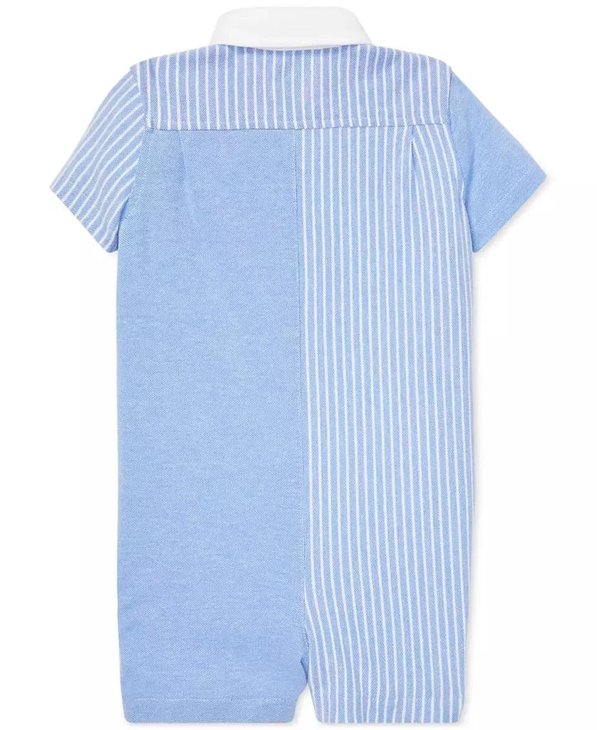 Ralph Lauren Baby Boys Knit Oxford Cotton Shortall 2