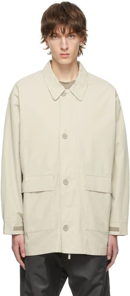 Essentials Beige Cotton Jacket 1