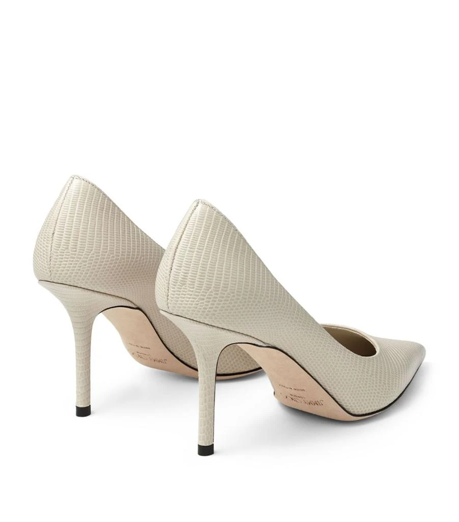 Jimmy Choo Love 85 Leather Lizard Print Heeled Courts 3