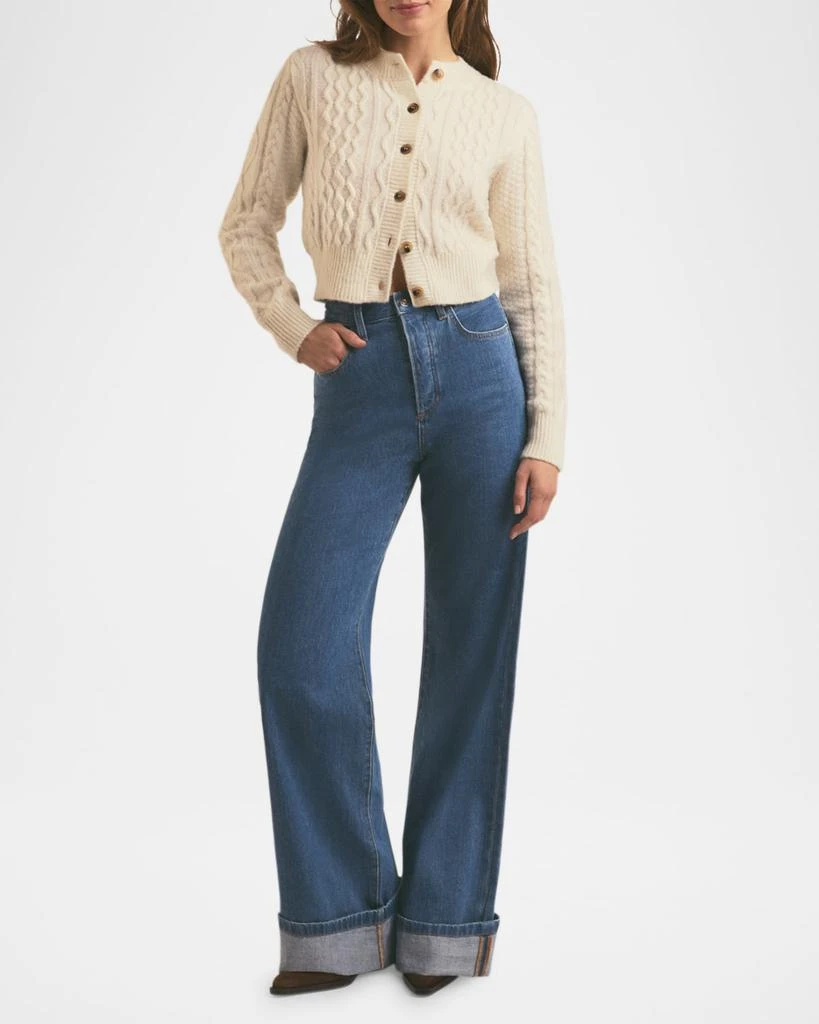 Favorite Daughter The Eleanor Cable-Knit Cardigan 2