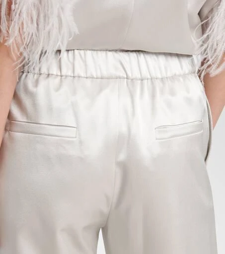 Valentino Silk satin wide-leg pants 6