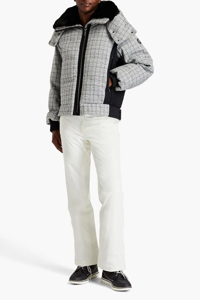 Fusalp Quilted tweed hooded ski jacket 2