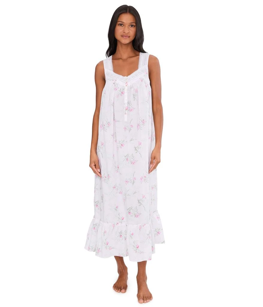 Eileen West Cotton Lawn Sleeveless Ballet Nightgown