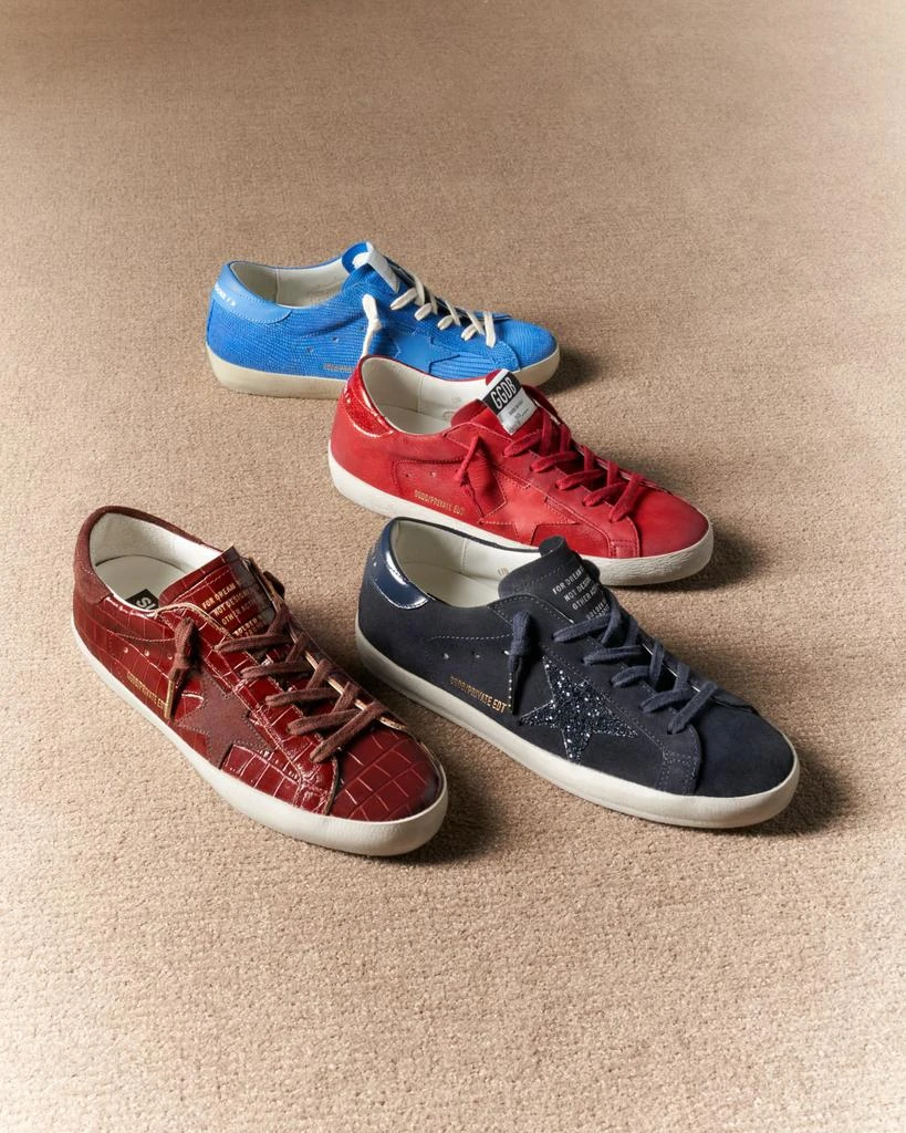 Golden Goose Superstar Lizard Embossed Leather Low-Top Sneakers 4