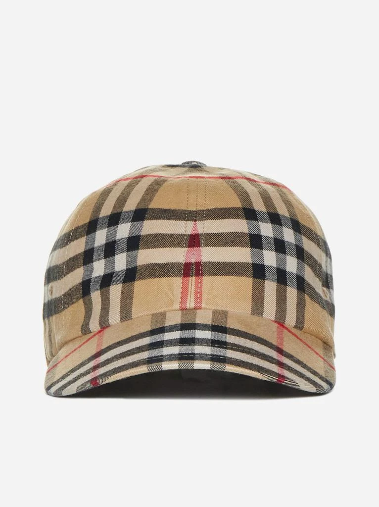 Burberry Check cotton baseball cap 1