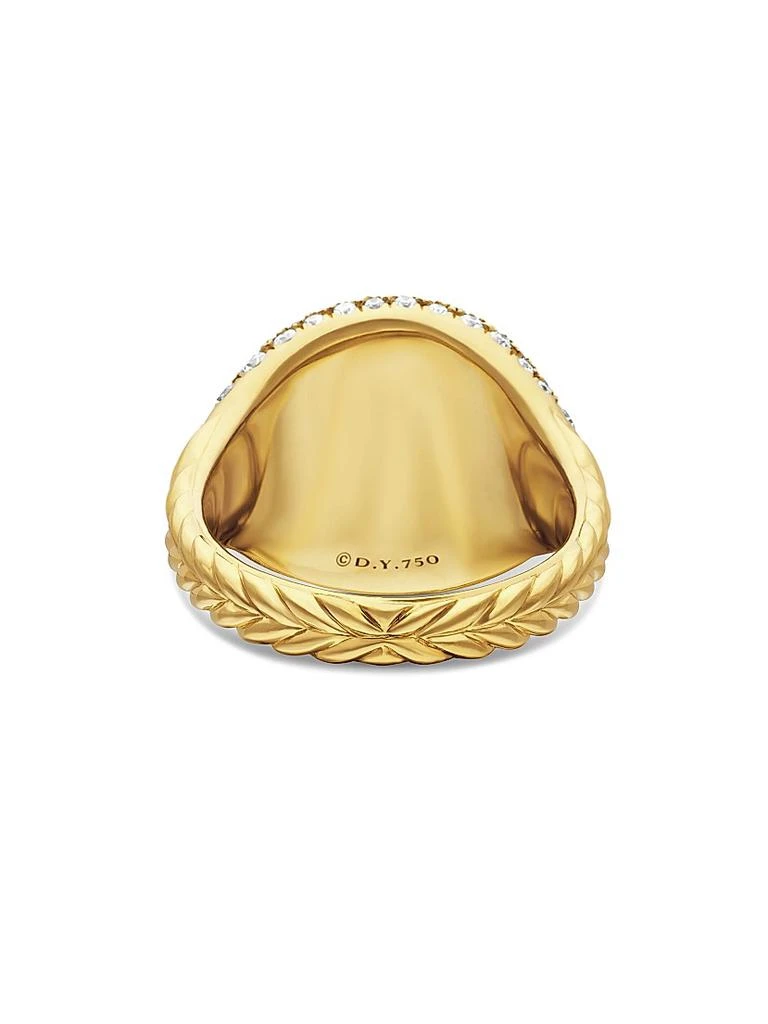 David Yurman Chevron Pinky Ring in 18K Yellow Gold 4