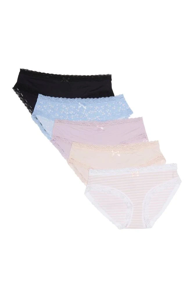 Honeydew Intimates Petra 5-Pack Mid Rise Hipster Briefs 1