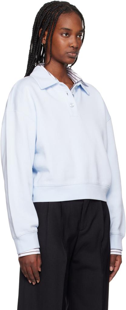 FILIPPA K Blue Sweatshirt Polo
