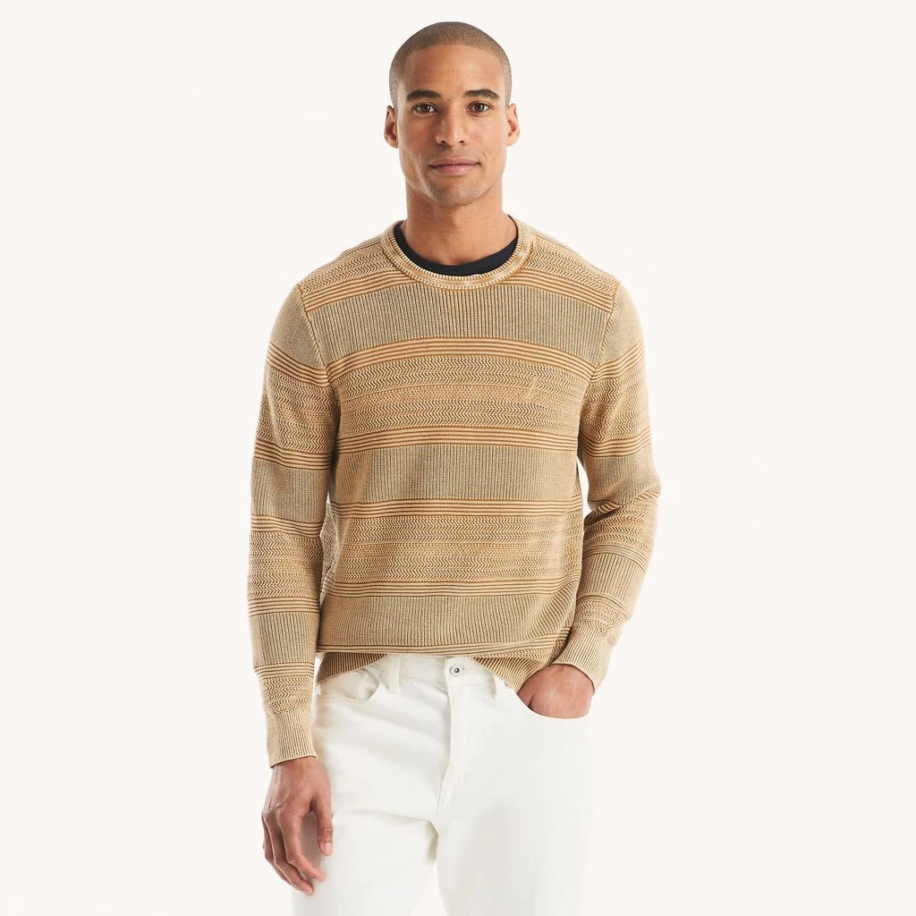 Nautica Mens Stonewashed Crewneck Sweater