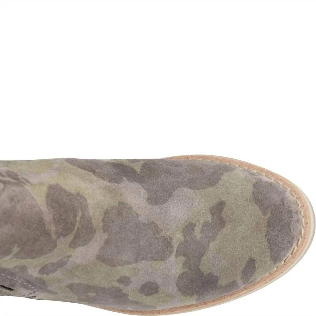 Söfft Women's Emeree Waterproof Wedge Bootie In Olive Camo 5