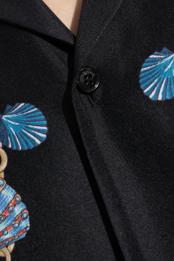 Versace Versace Coral Theatre Printed Short-Sleeved Shirt 5