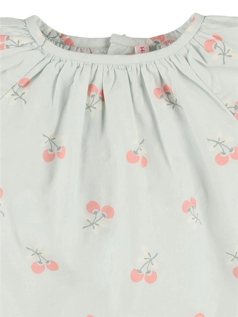 Bonpoint Printed Cotton Long Sleeve Dress 1